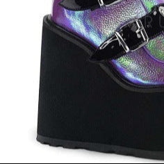 Goth Purple Platform Boots