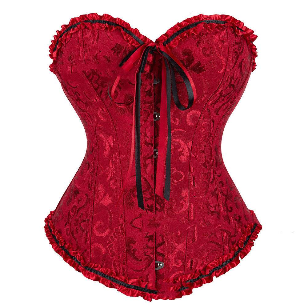 Goth Red Corset Overbust
