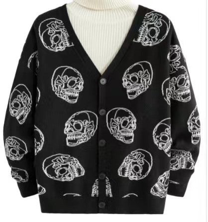 Goth Skull Cardigan