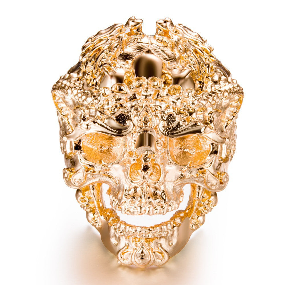 Goth Skull Ring Mens