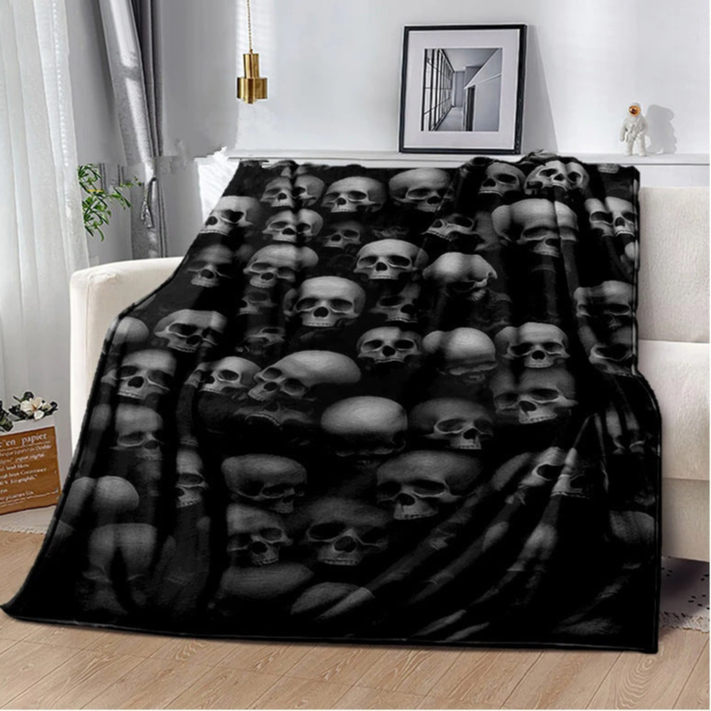 Goth Skulls Blanket