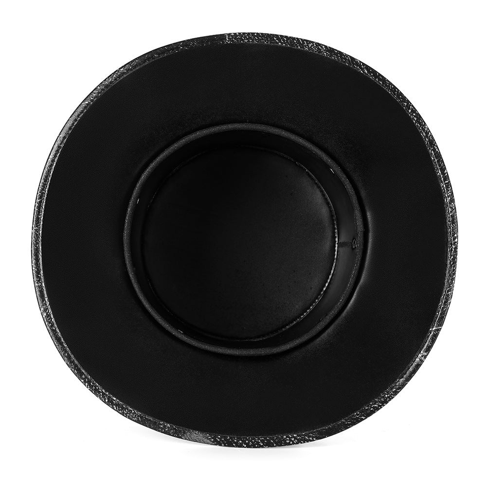 Goth Sun top Hat Vegan Leather
