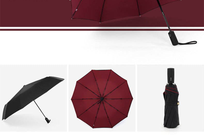 Goth Vampire Umbrella Burgundy