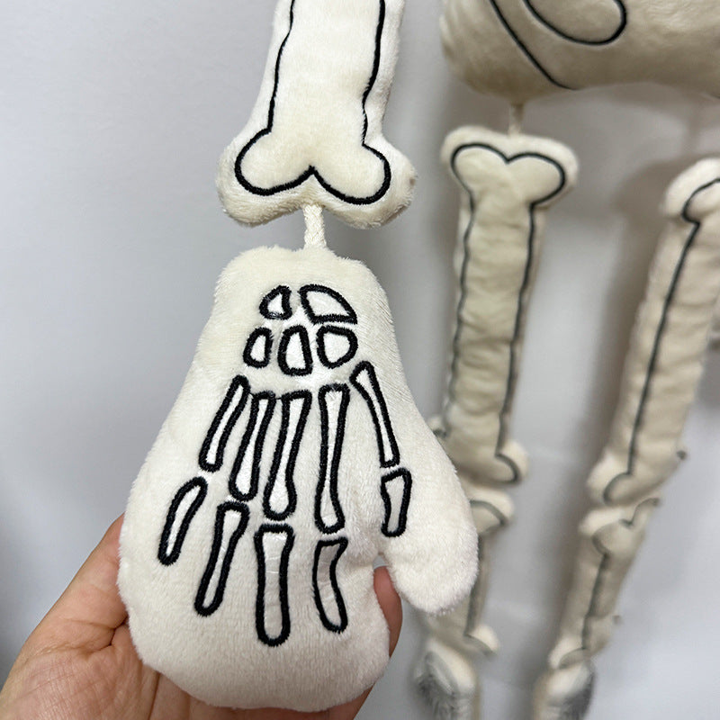 Goth White Skeleton Plushie