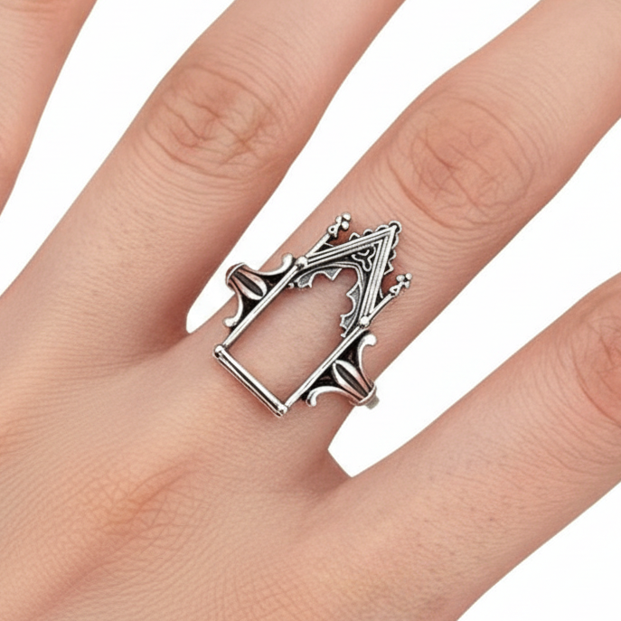 Gothic Window Frame Ring
