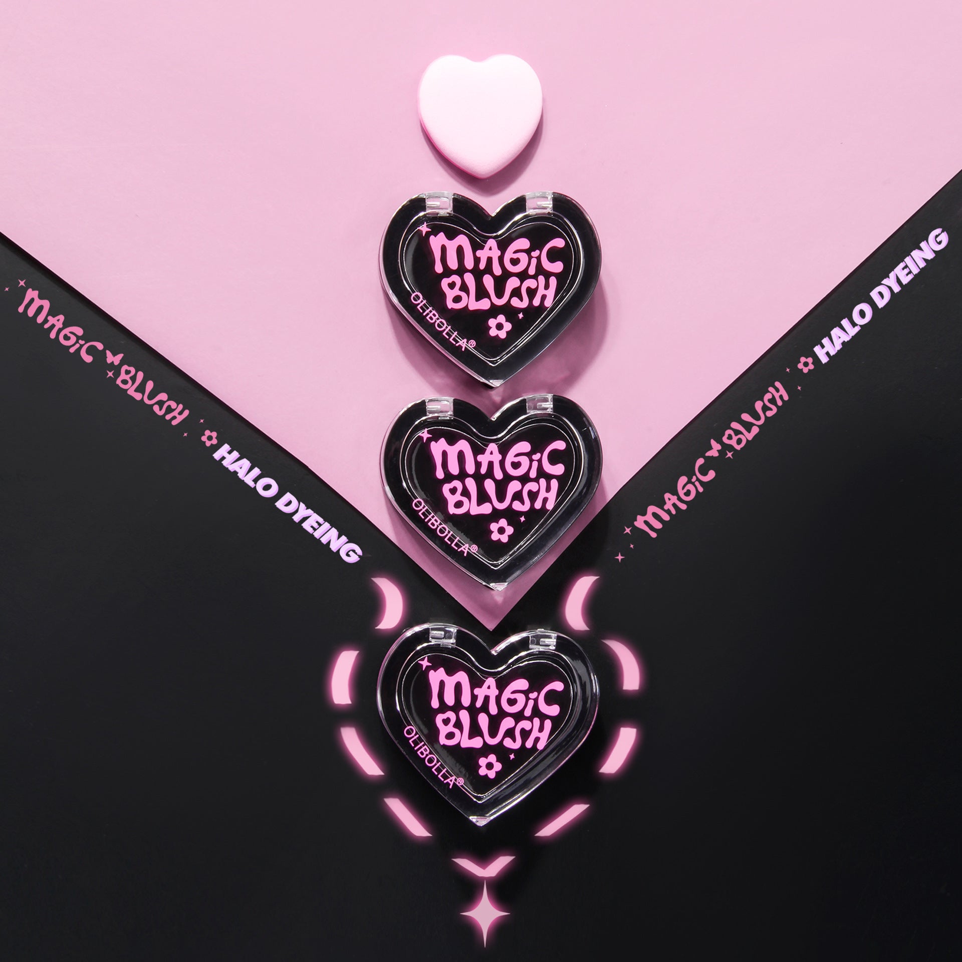 Gothic Blush Color Changing Blush Black to Pink Purple