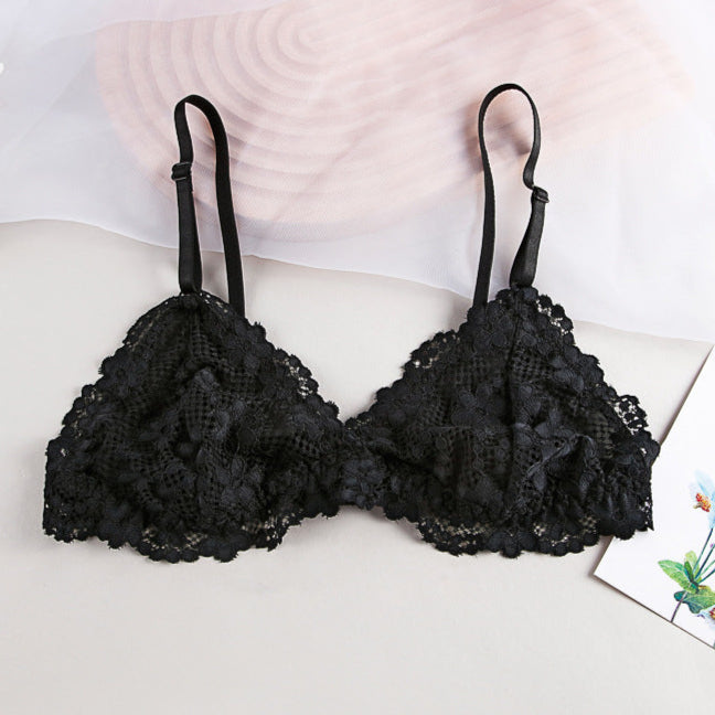 Gothic Bralette Black Lace womens