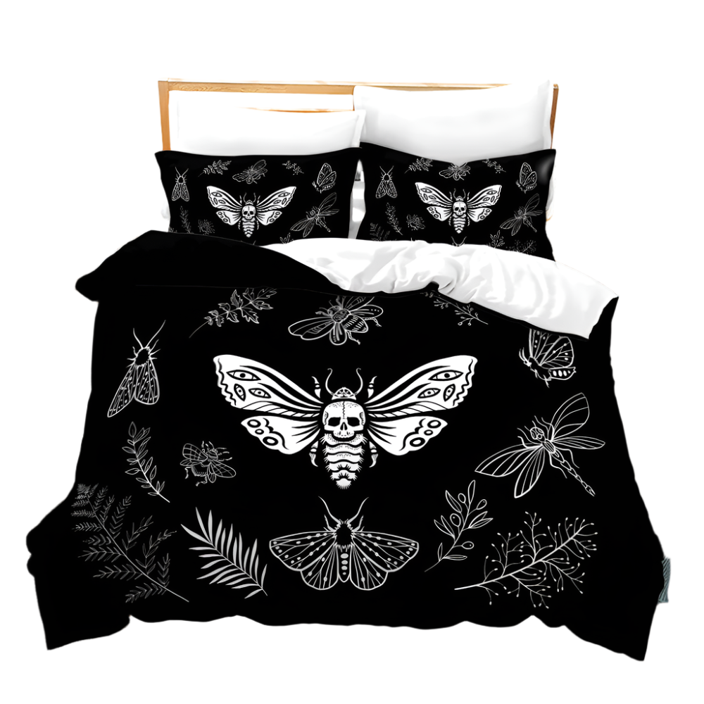 plants Gothic Butterfly Duvet Cover Set