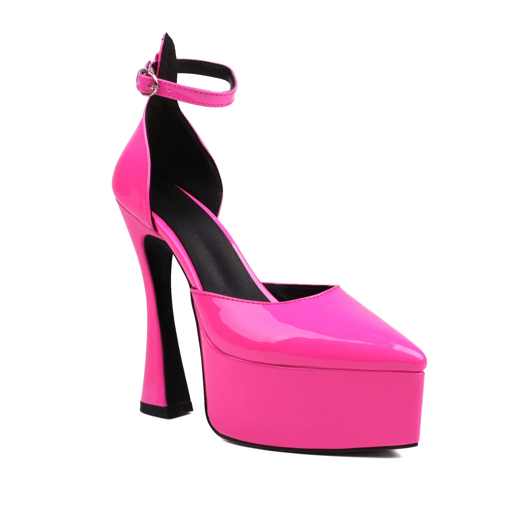 Gothic Chunky Heels Pointed Toe Womens