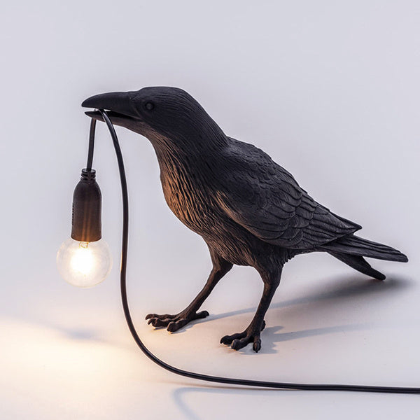Gothic Crow Lamp