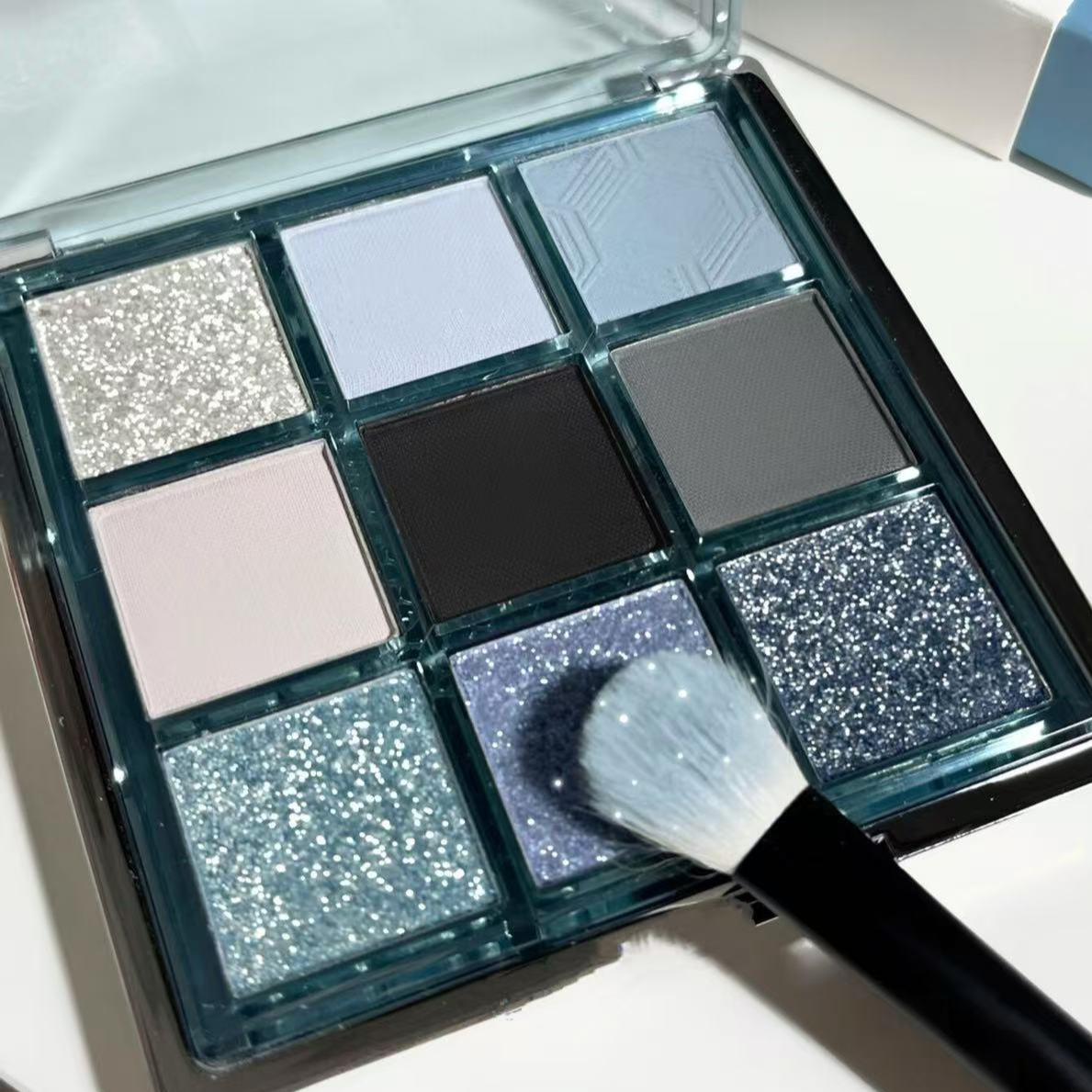 Gothic Eyeshadow Palette Blue Gray Black