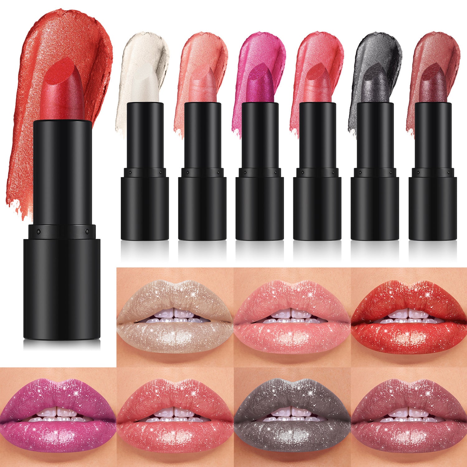 Gothic Gray Lipstick Shimmering