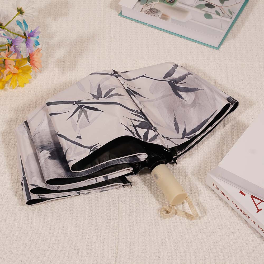 monochrome Gothic Pattern Sun Umbrella