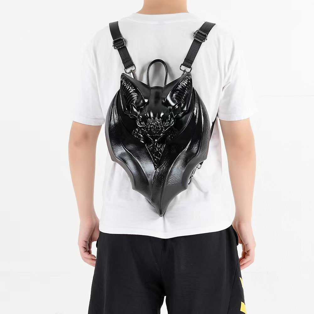 Gothic Realistic Black Bat Shaped Bag mens