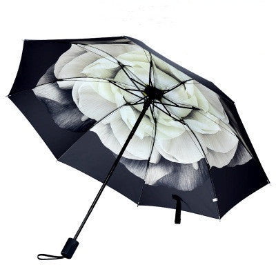 Gothic Rose Black Umbrella
