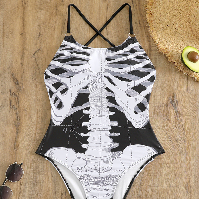 Gothic Skeleton Bathing Suit