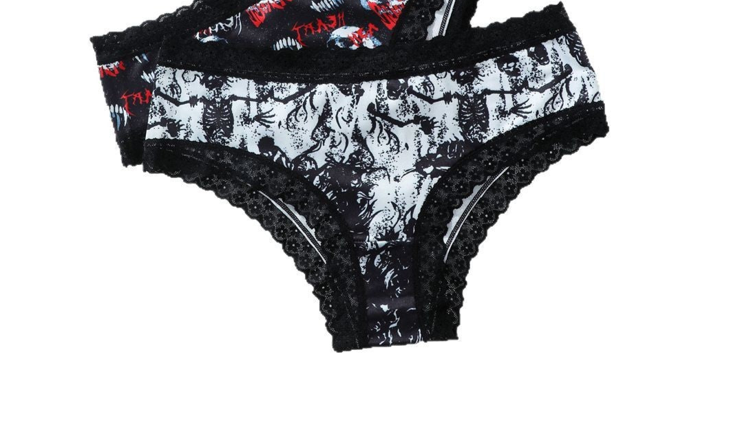 Gothic Skeleton Panties Womens