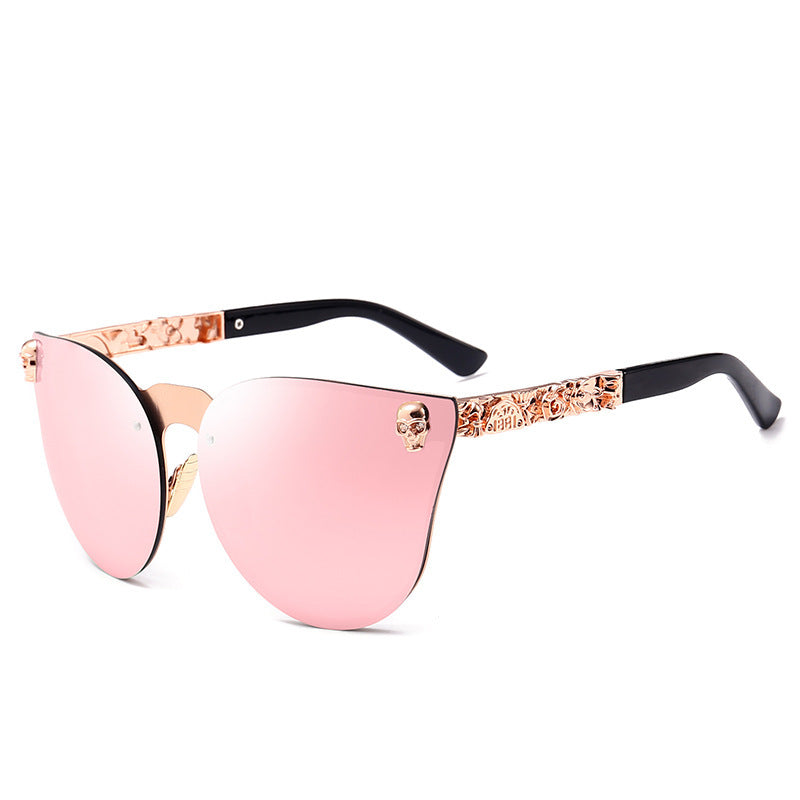 pink Gothic Skull Sunglasses