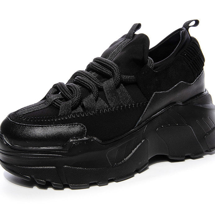 Goth Black Sneakers for Women
