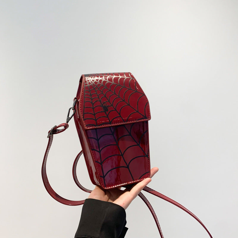 Gothic Spider web Bag Crossbody with Spider Web