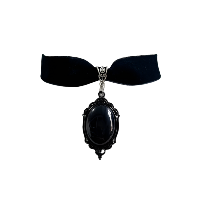 Gothic Victorian Pendant Velvet Choker Necklace
