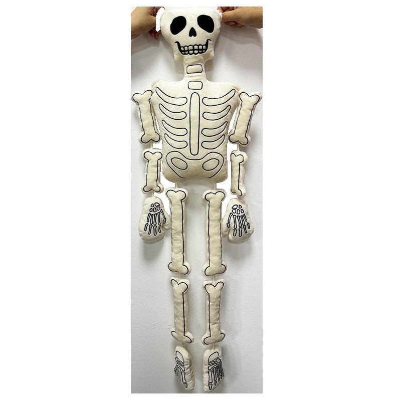 Gothic White Skeleton Plushie doll