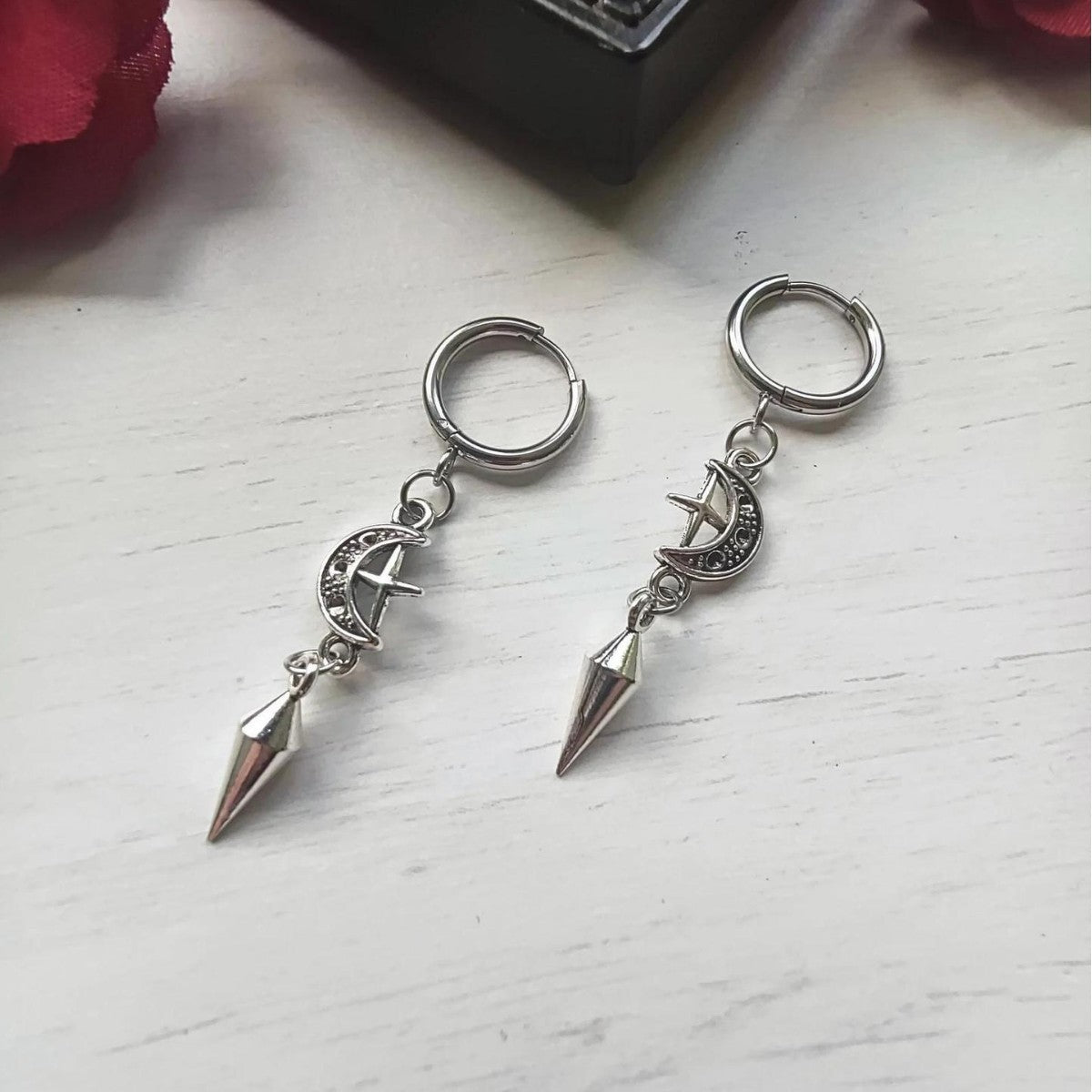 Gothic Moon Earrings
