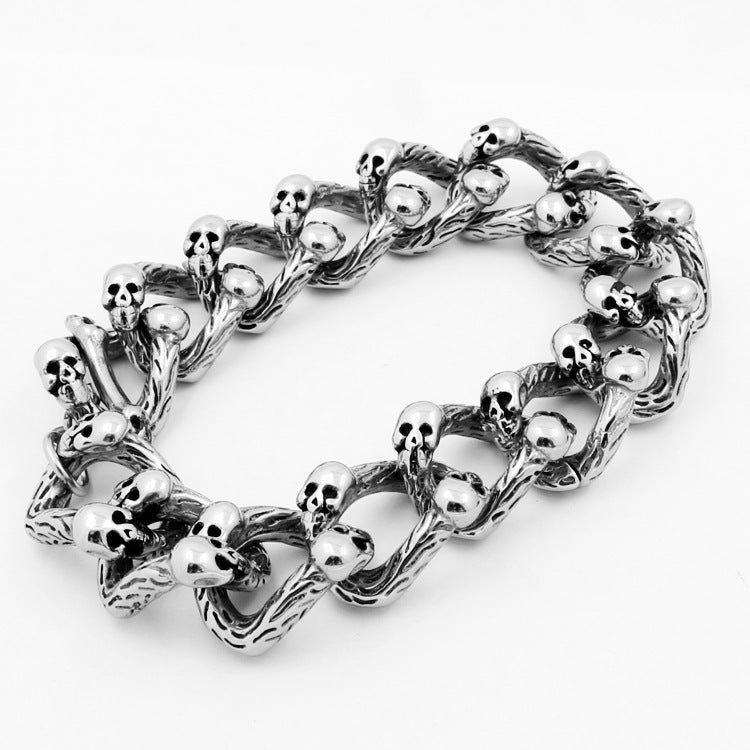 Men's Gothic titanium Steel Bracelet