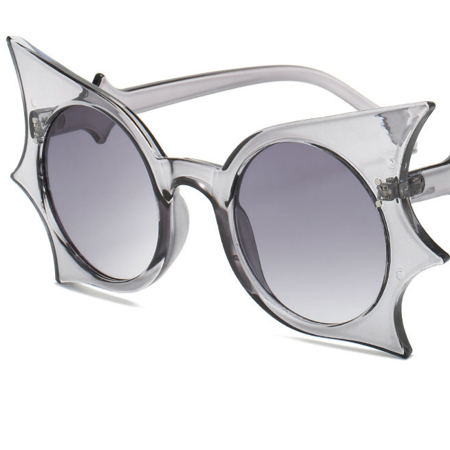 Gray Cat Eye Sunglasses Goth