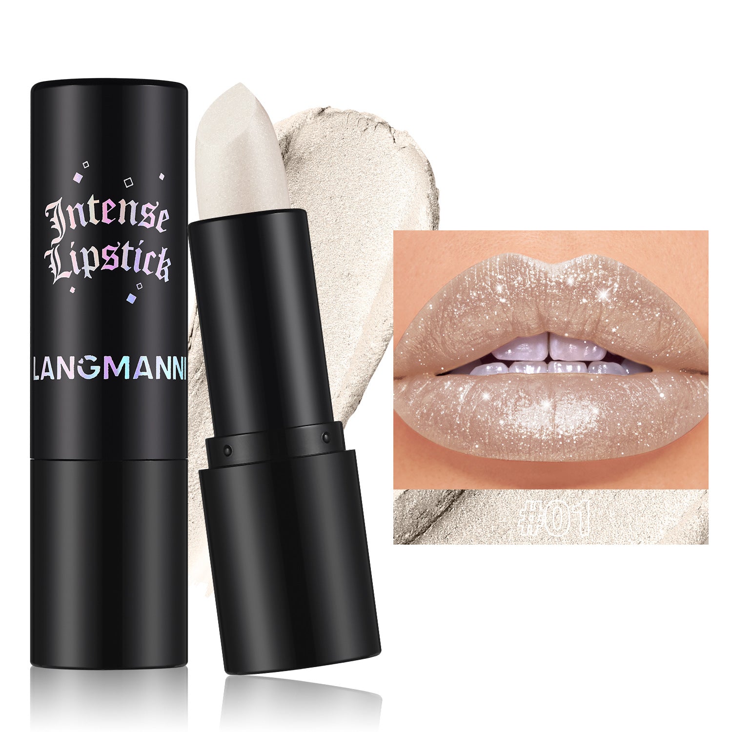 Gothic Gray Lipstick Shimmering