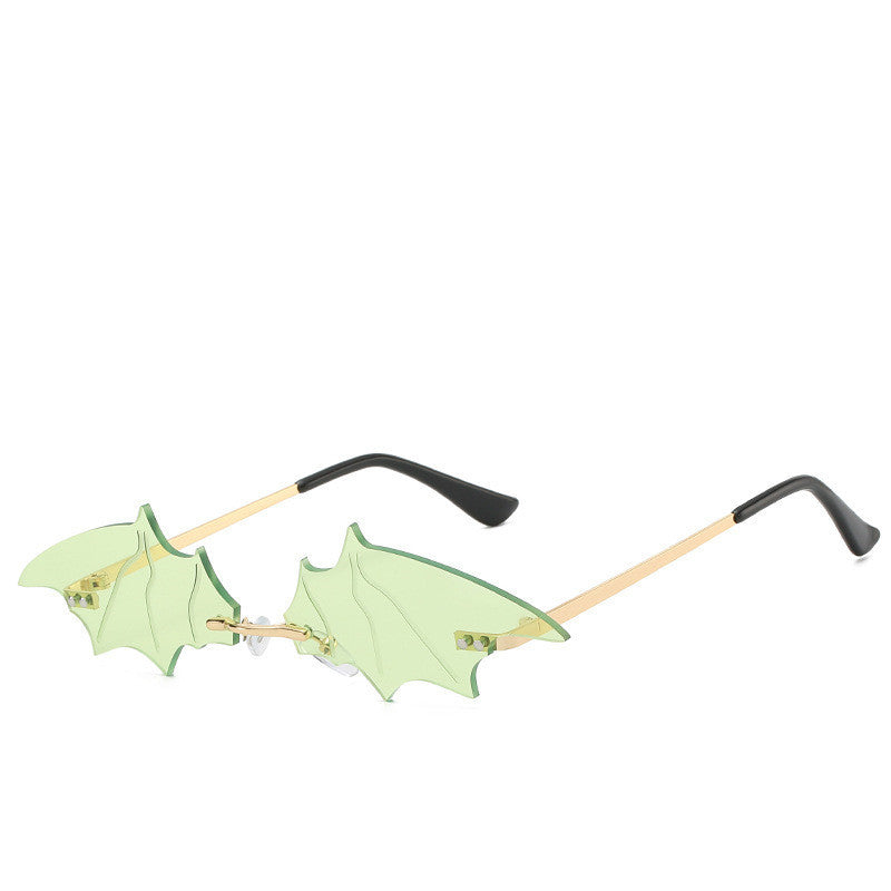 goth Green Bat Sunglasses