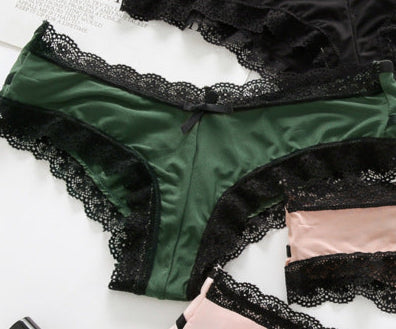 Green Black Gothic Panties