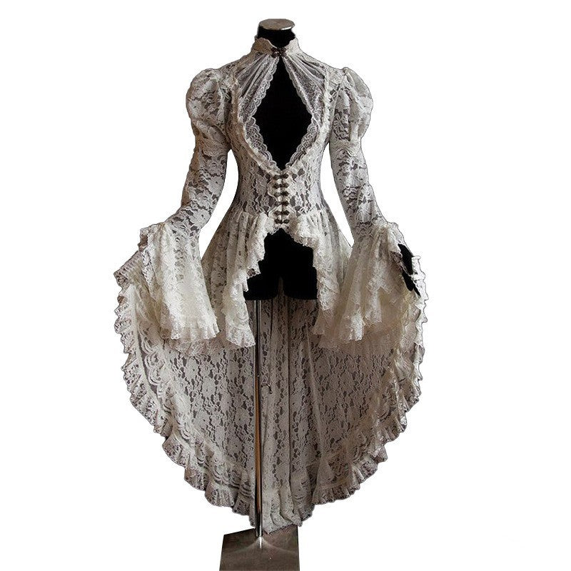 Lace Fishtail Victorian Cardigan medieval