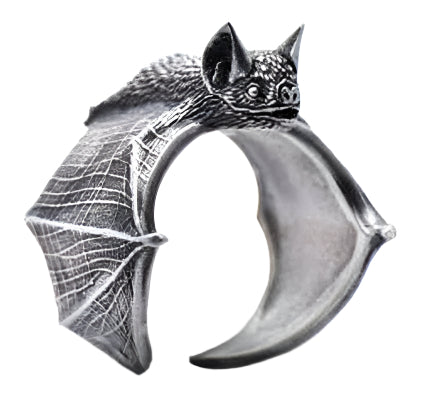 Large Vintage Adjustable Bat Ring