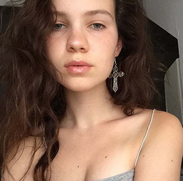 Large Vintage Cross Goth Earrings