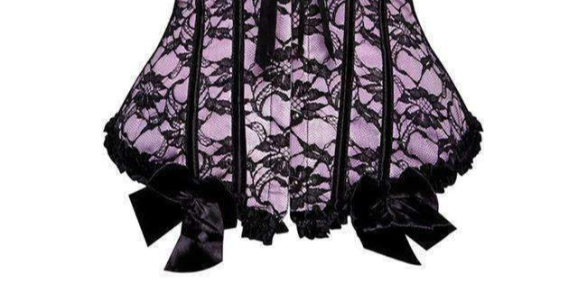 Light Purple Corset Overbust lace