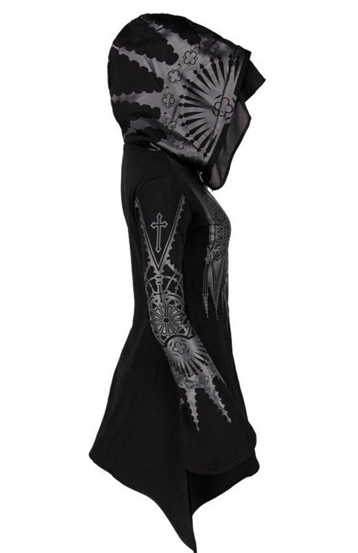 Long Gothic Hooded Jacket
