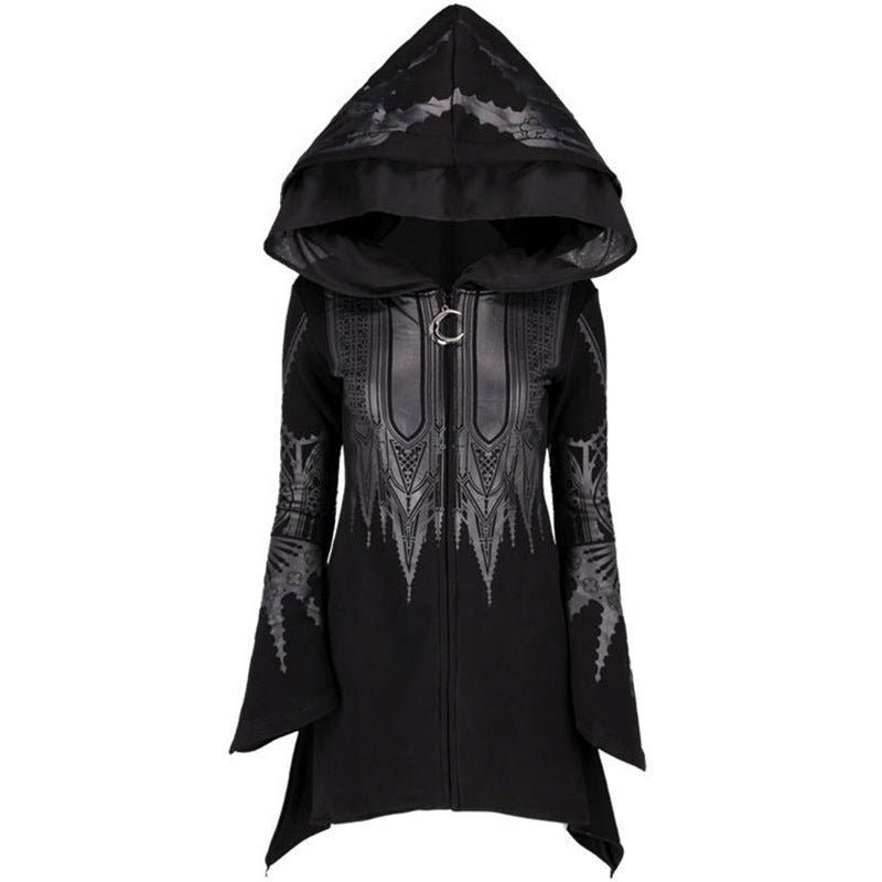 Long Gothic Hooded Jacket