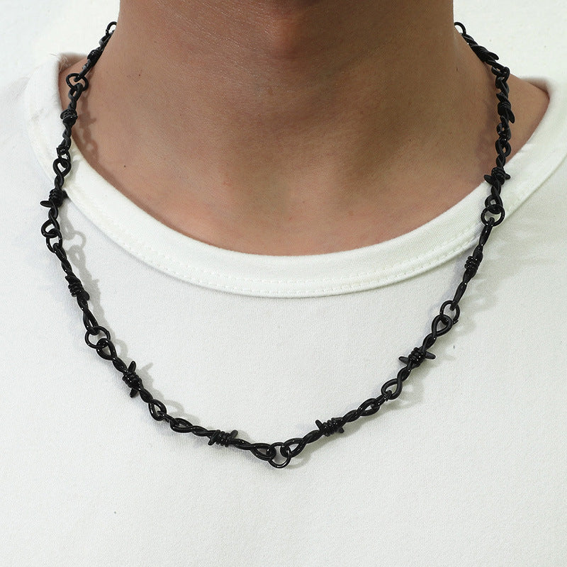 Mens Goth Thorn Necklace