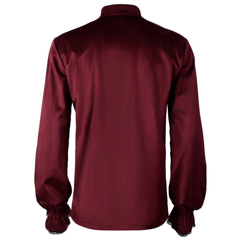 red Mens Gothic Dress Shirt