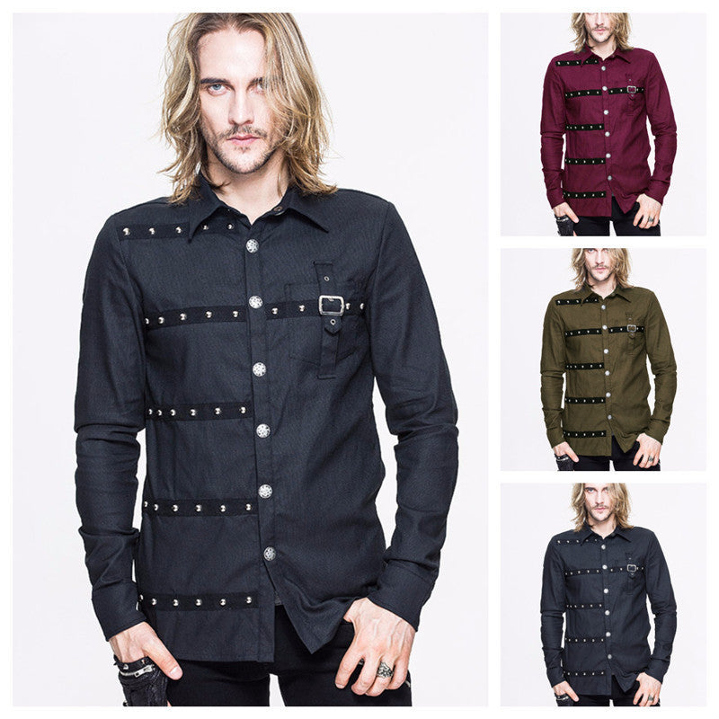Mens Punk Gothic Shirt