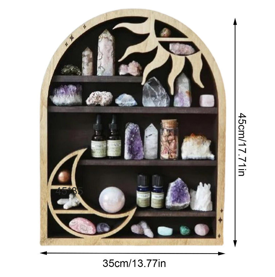 Moon and Star Display wall Shelf