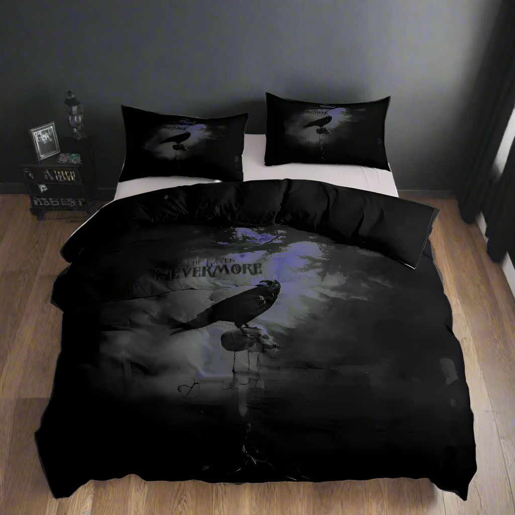 "Nevermore" Raven Comforter Set