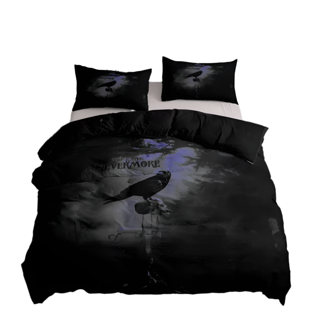 "Nevermore" Raven Comforter Set quilt cover set king queen twin full