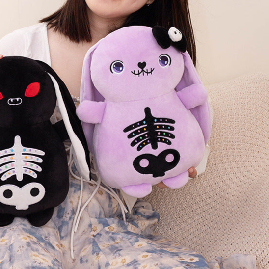 Purple Gothic Bunny Plushie