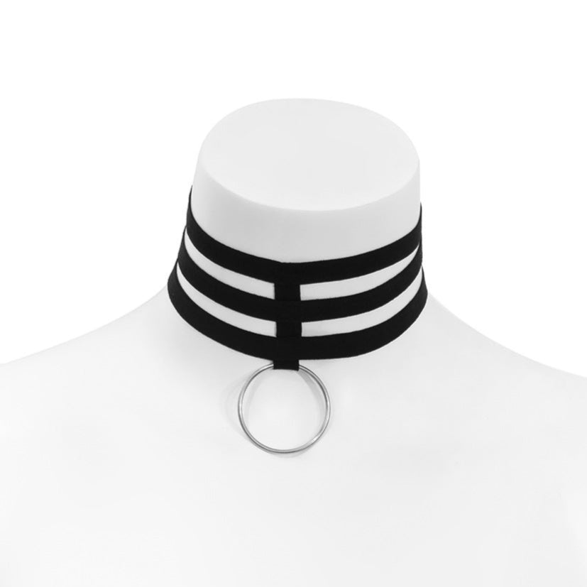 O Ring Gothic Choker Necklace for Women
