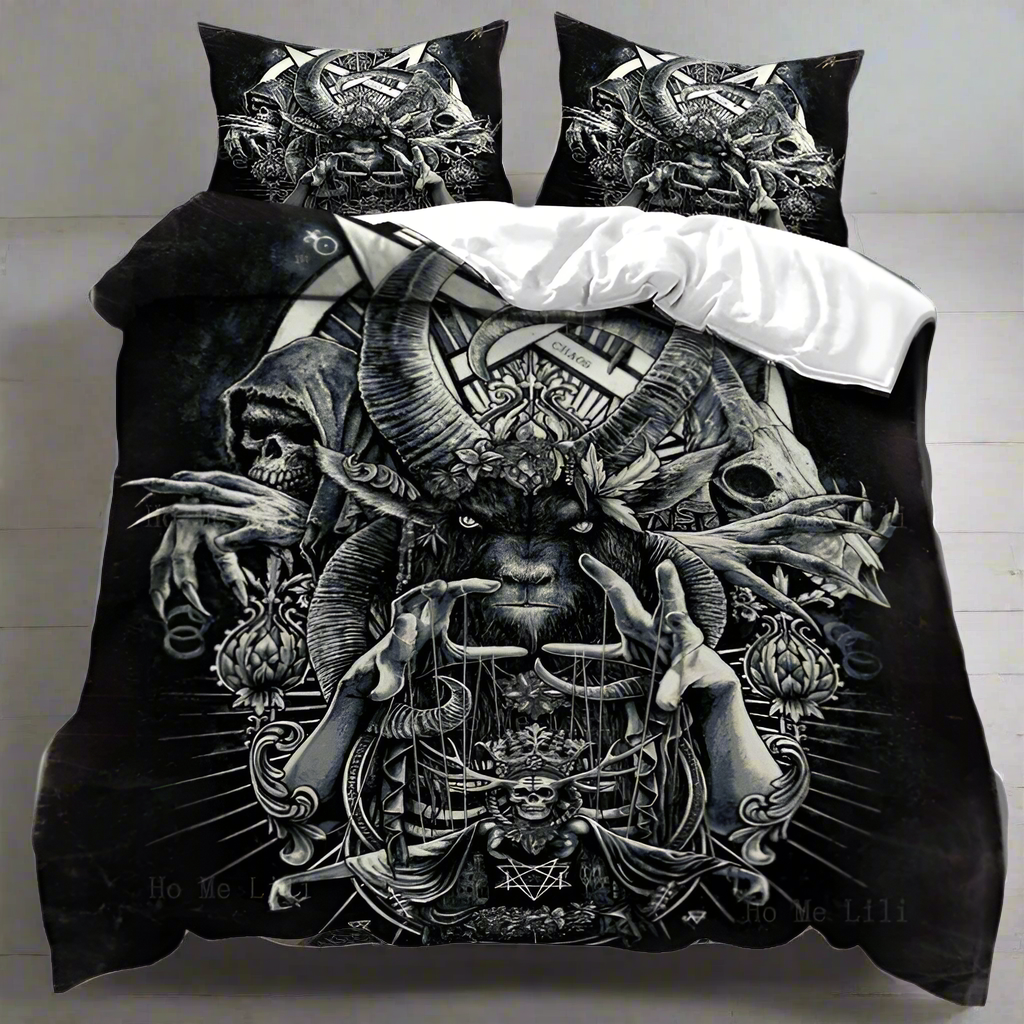 Pan God Goat Bedspread Set