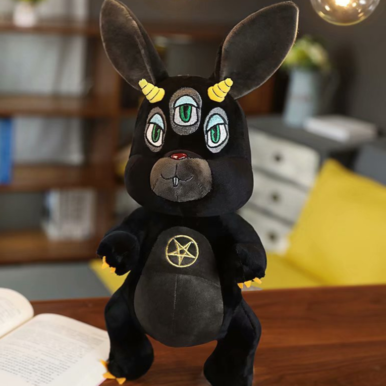 Pentagram Creepy Rabbit Monster Plushie