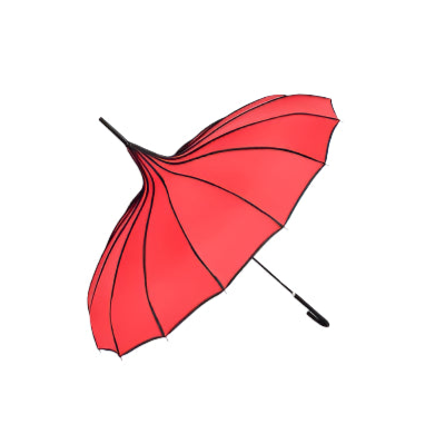 Pointy Red Gothic Parasol Umbrella