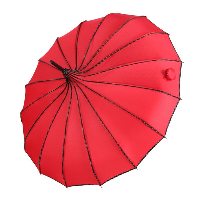 Pointy Red Gothic Umbrella